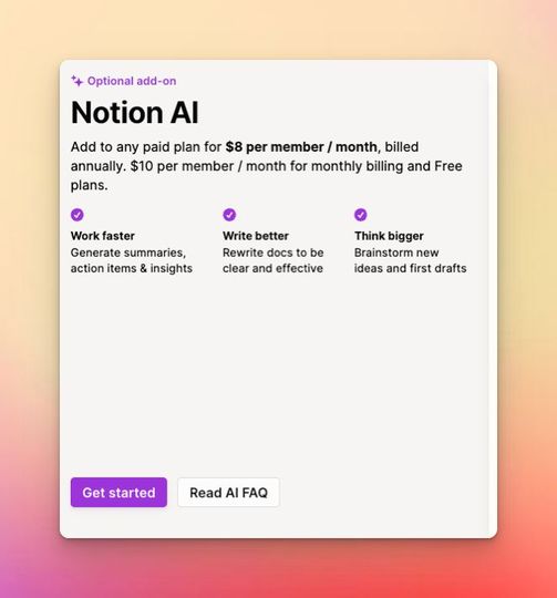 Notion AI No Longer Free: Changes to Access and Subscriptions